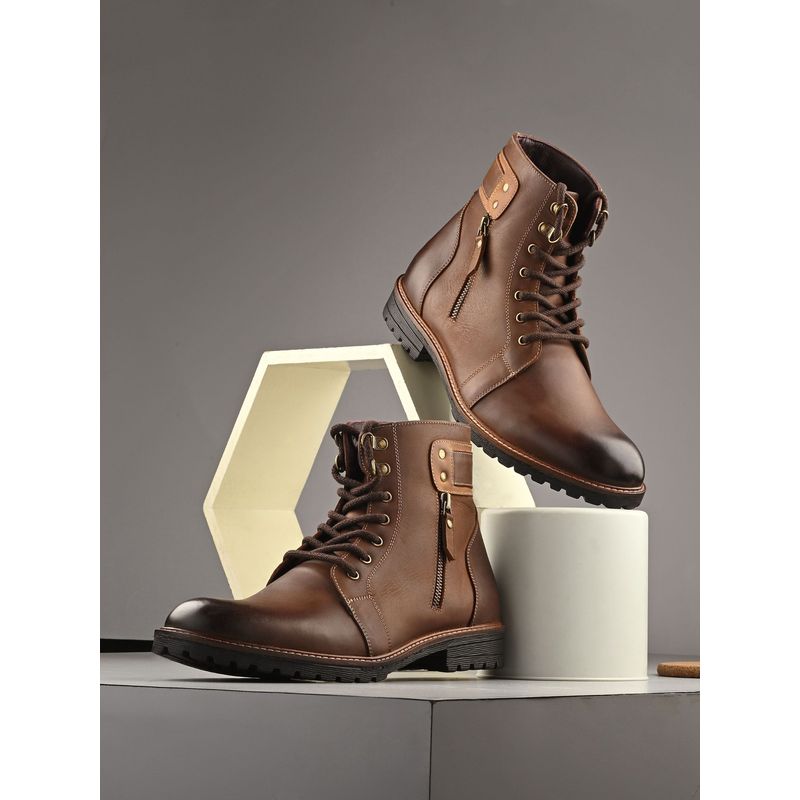 HARRYKSON LONDON Men All Day Wear leather Casual Boots - Brown (UK 9)