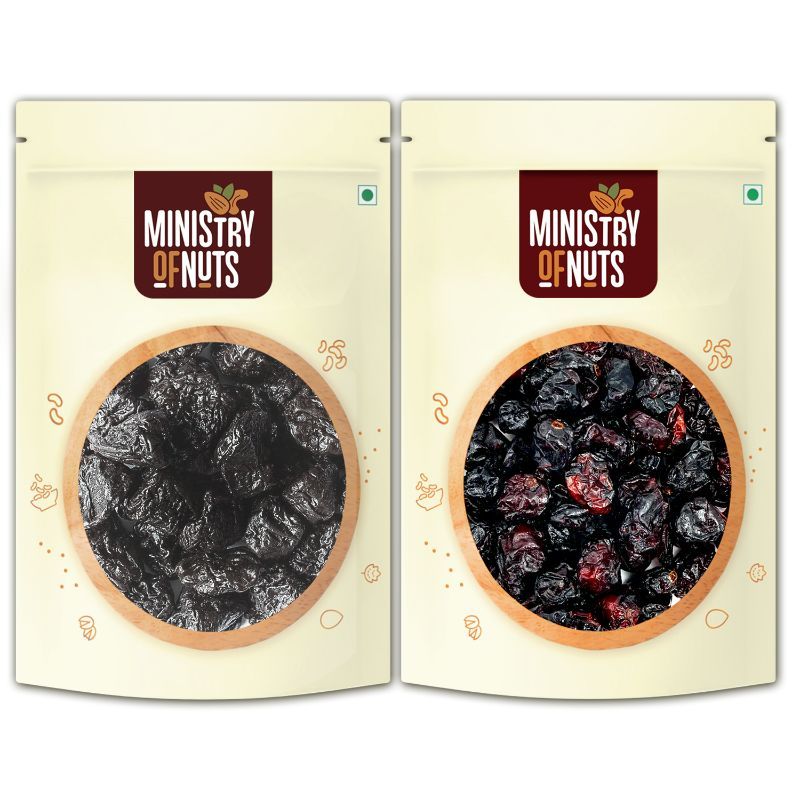Ministry of Nuts Premium Dried Berries Pitted Prunes & Whole