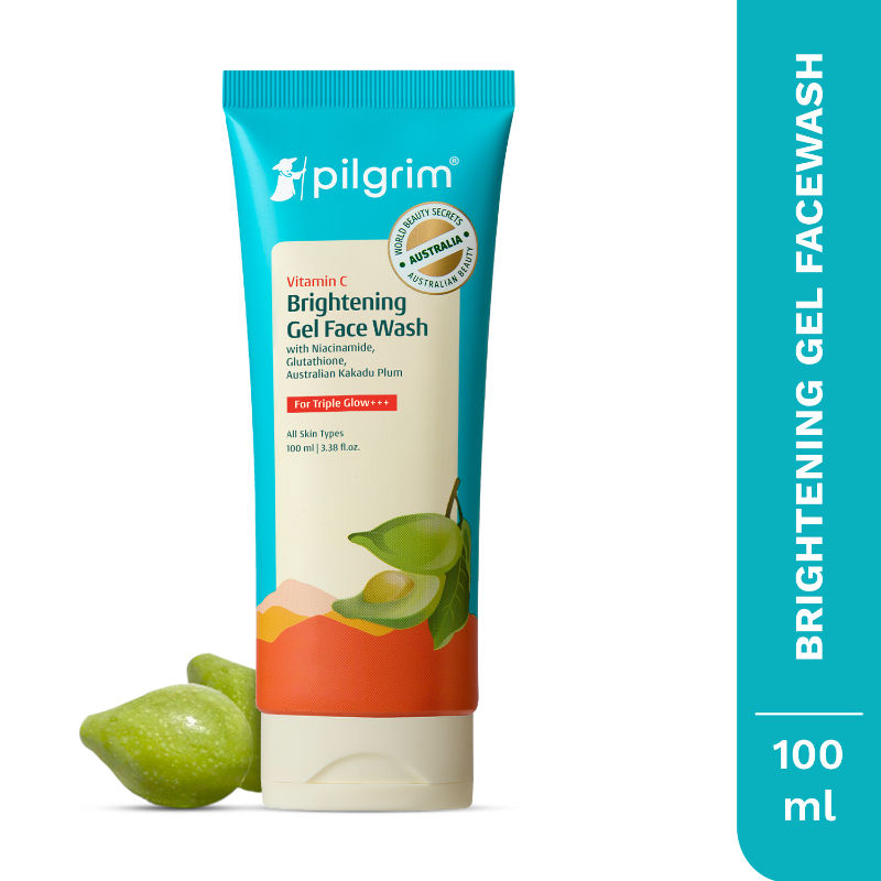 Pilgrim Vitamin C Brightening Gel Face Wash For Triple Glow+++