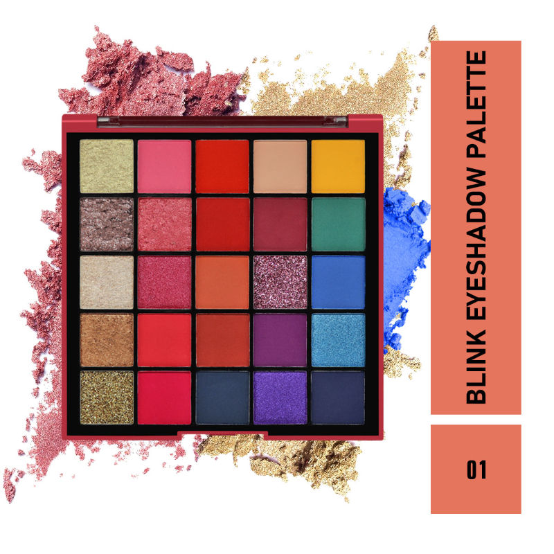 Matt Look 25 Colors Blink Eyeshadow Palette - 01