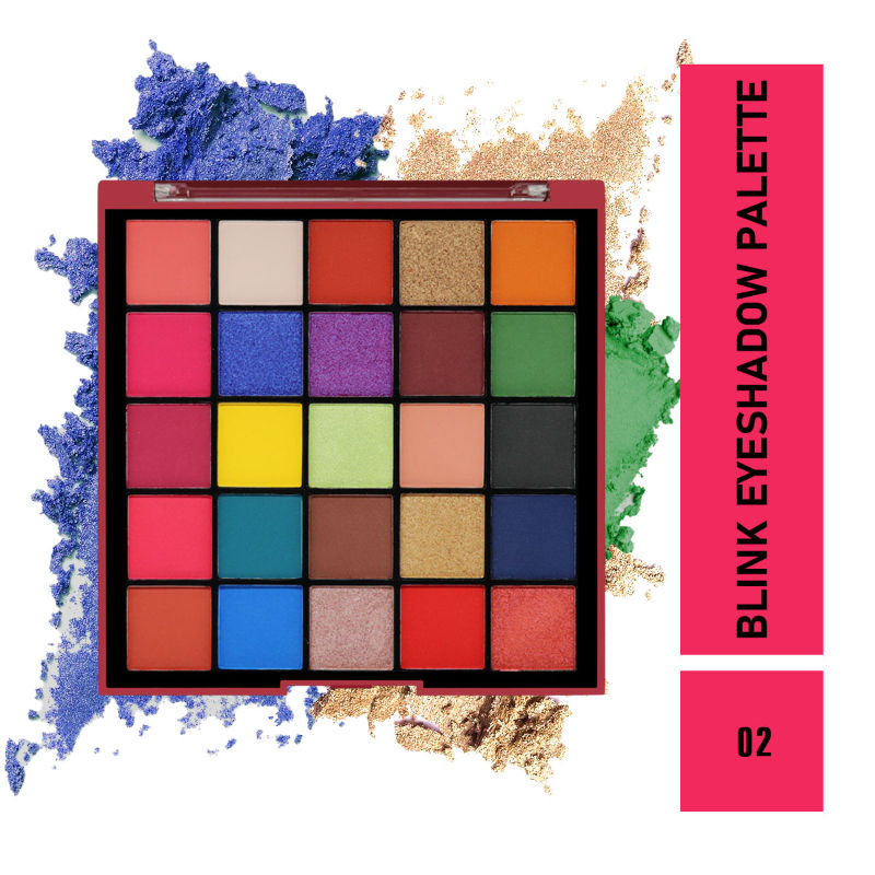Matt Look 25 Colors Blink Eyeshadow Palette - 02