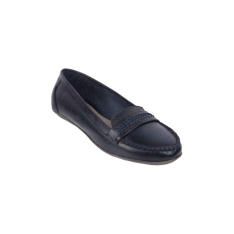 Mochi Women Navy Blue Casual Ballerinas (EURO 37)