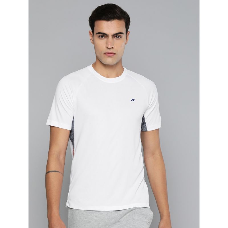Alcis Men Dry Tech Sports White T Shirt (S)
