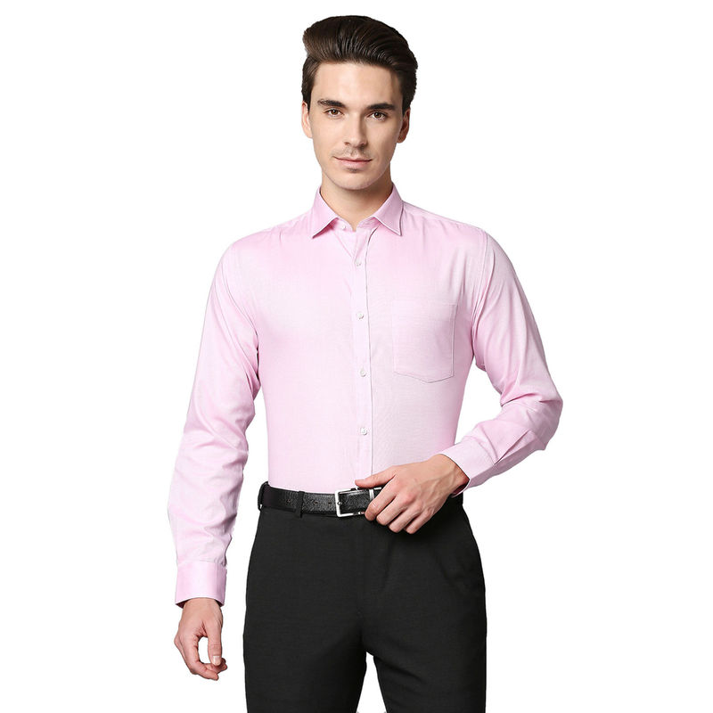 Park Avenue Men Light Pink Shirt (S) (S)