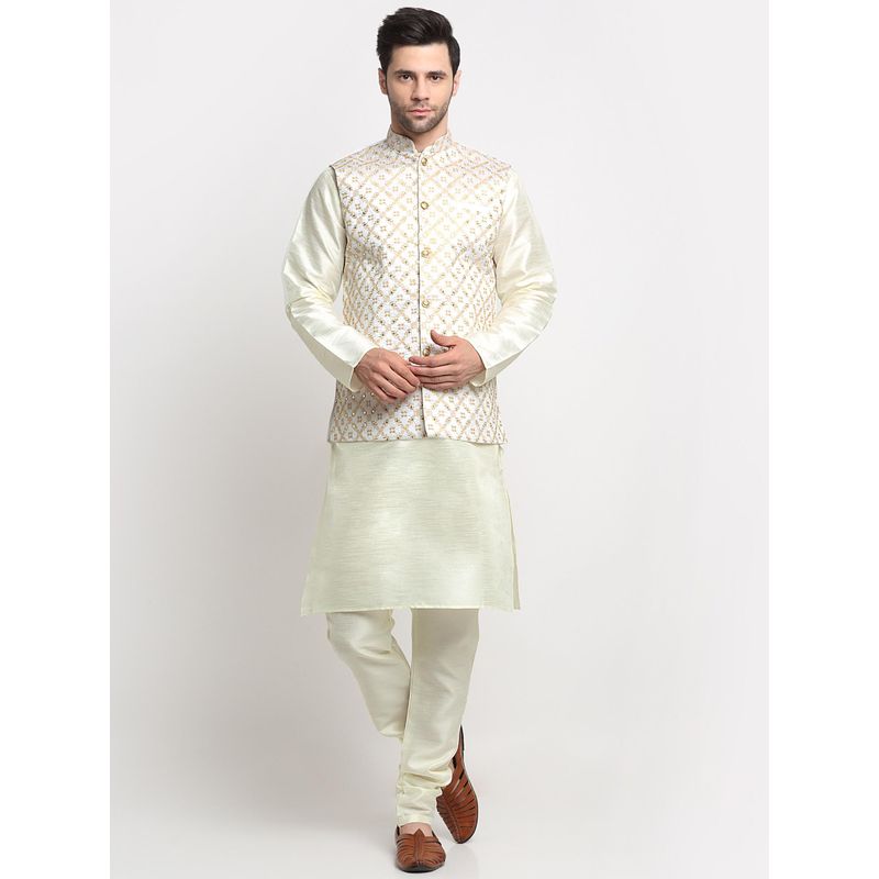 Cream Kurta Imported Chudidar main image 1