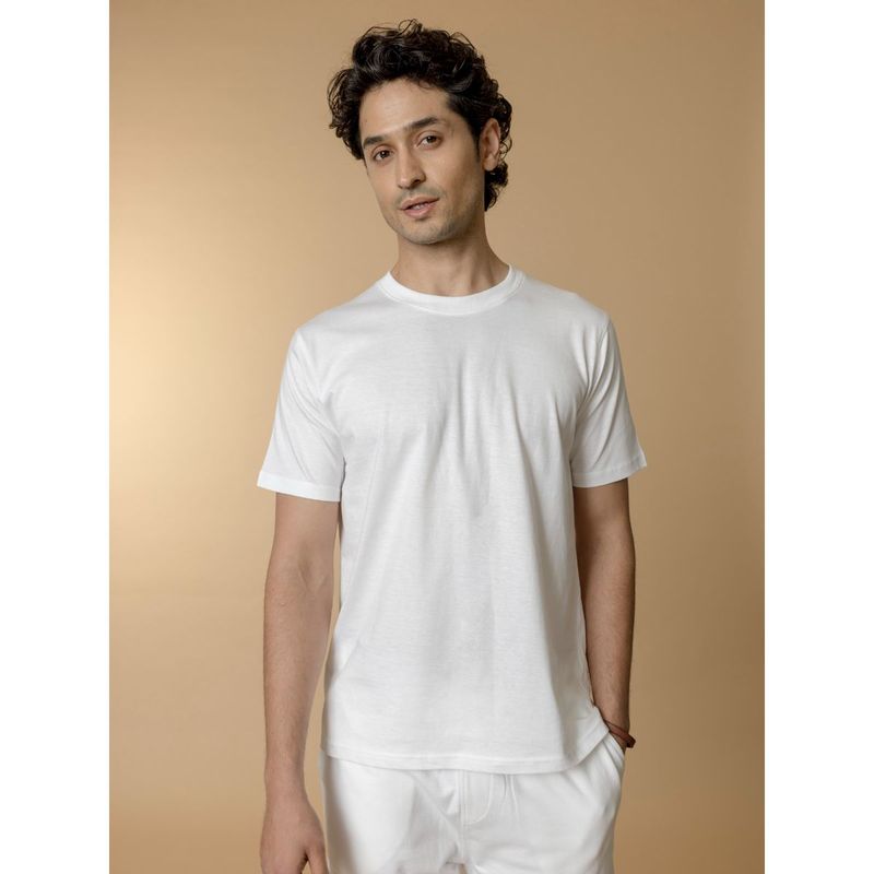 KINGDOM OF WHITE Daily Essential Crew Neck T-Shirt (S)