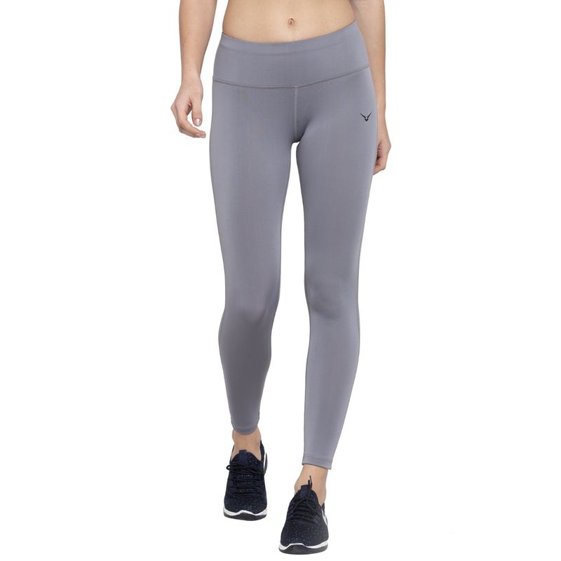 INVINCIBLE Grey Women Performance Leggings (S)