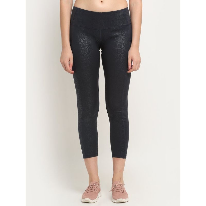 INVINCIBLE Navy Blue Cobra Women Training Legging (S)