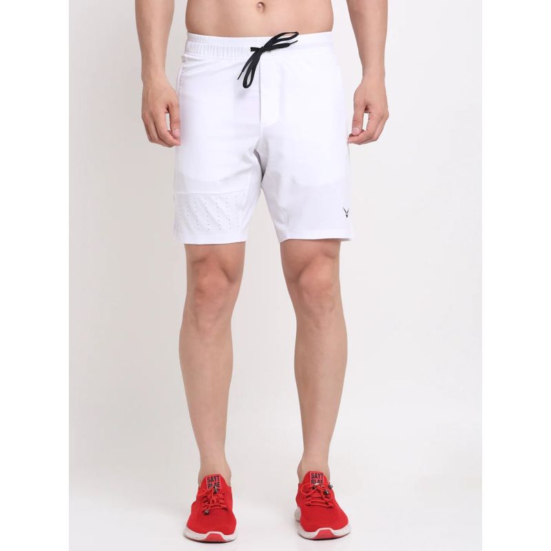 INVINCIBLE White Men Quick Dry Training Shorts (XL)