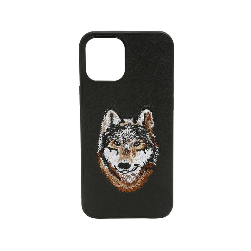 Treemoda Santa Barbara Black Fox Leather Case 6.1" For Apple (iPhone 13)