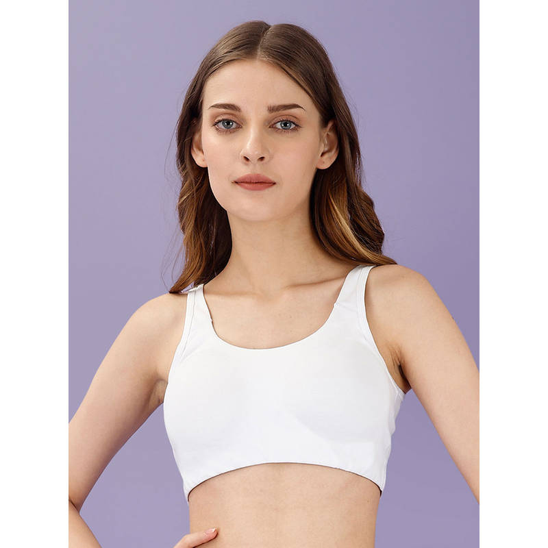 SOIE Women Non Wired Non Padded Full Coverage Low Impact Slip on Sports Bra (XL)
