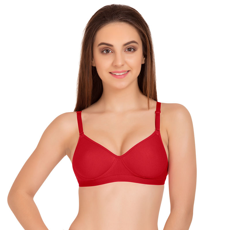 Tweens Sleek Look Medium Padded T-Shirt Bra - Red (38B)