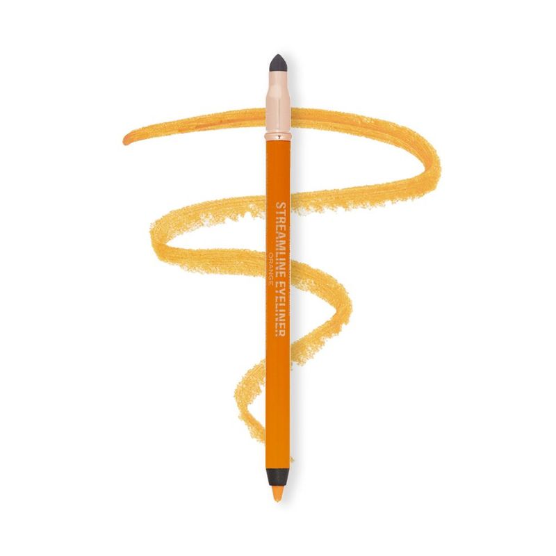 Makeup Revolution Streamline Waterline Eyeliner Pencil-Ultra Creamy Smudge Proof Smokey Looks - Orange