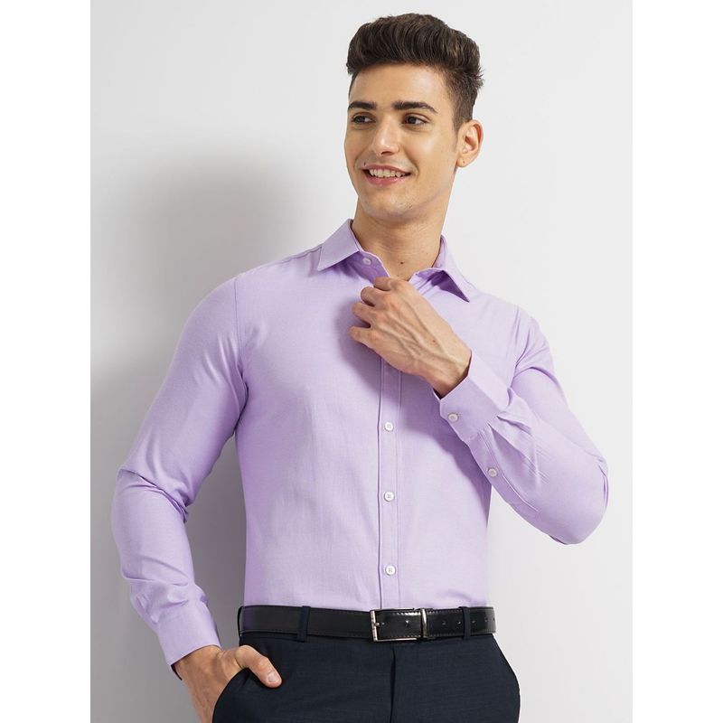 The Indian Garage Co Men's Slim Fit Solid Cutaway Collar Formal Shirt (XL)