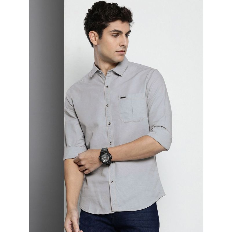 The Indian Garage Co Men's Regular Fit Solid Casual Shirt (XL)