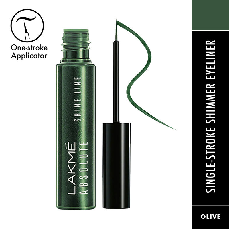 Lakme Absolute Shine Liquid Eyeliner - Sparkling Olive Green