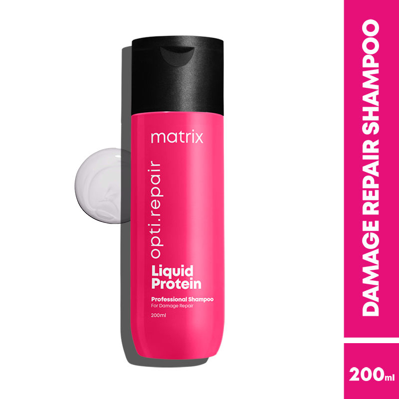 Matrix Opti.Repair Professional Liquid Protein Shampoo, Repairs Damaged Hair From 1st Use