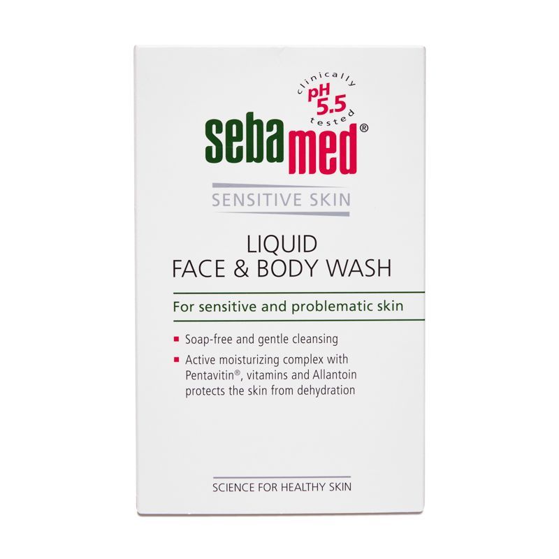 Sebamed Liquid Face & Body Wash, PH 5.5, Soap Free, Sensitive Skin, Active Moisturising Complex