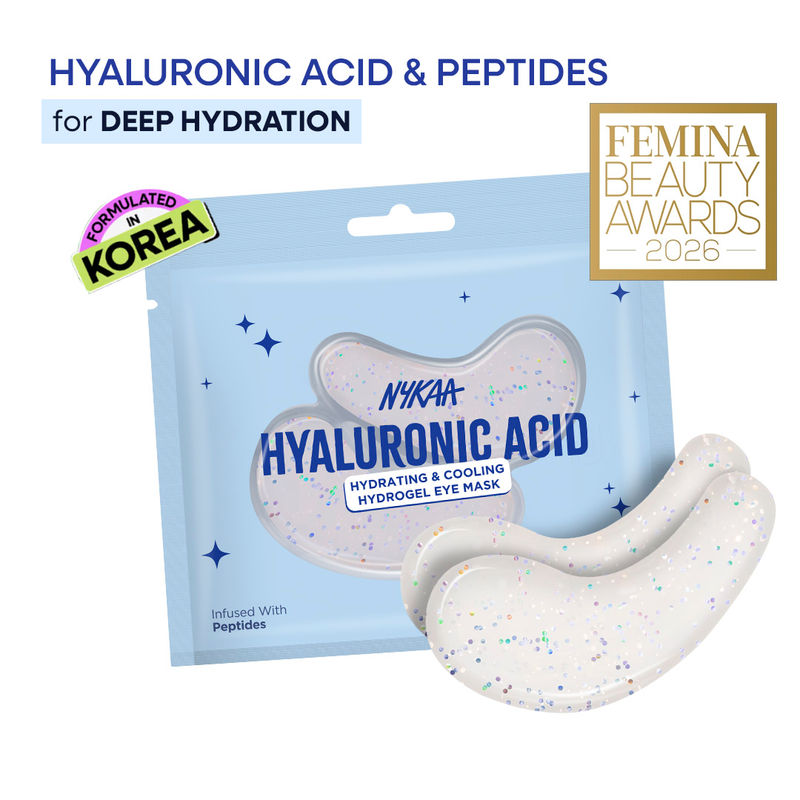 Nykaa Skin Hyaluronic Acid & Peptides Under-Eye Hydrogel Patch - For Hydrated, Plump & Smooth Skin