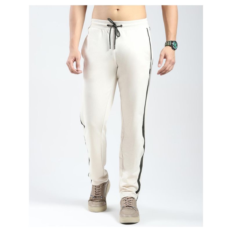 Rock.it Men Beige Solid Regular Fit Lower Track Pant (2XL)