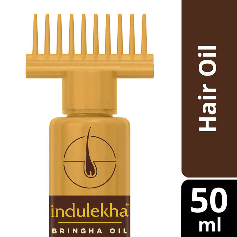 Indulekha Bringha Ayurvedic Hair Oil with Amla & Coconut Oil with Comb Applicator