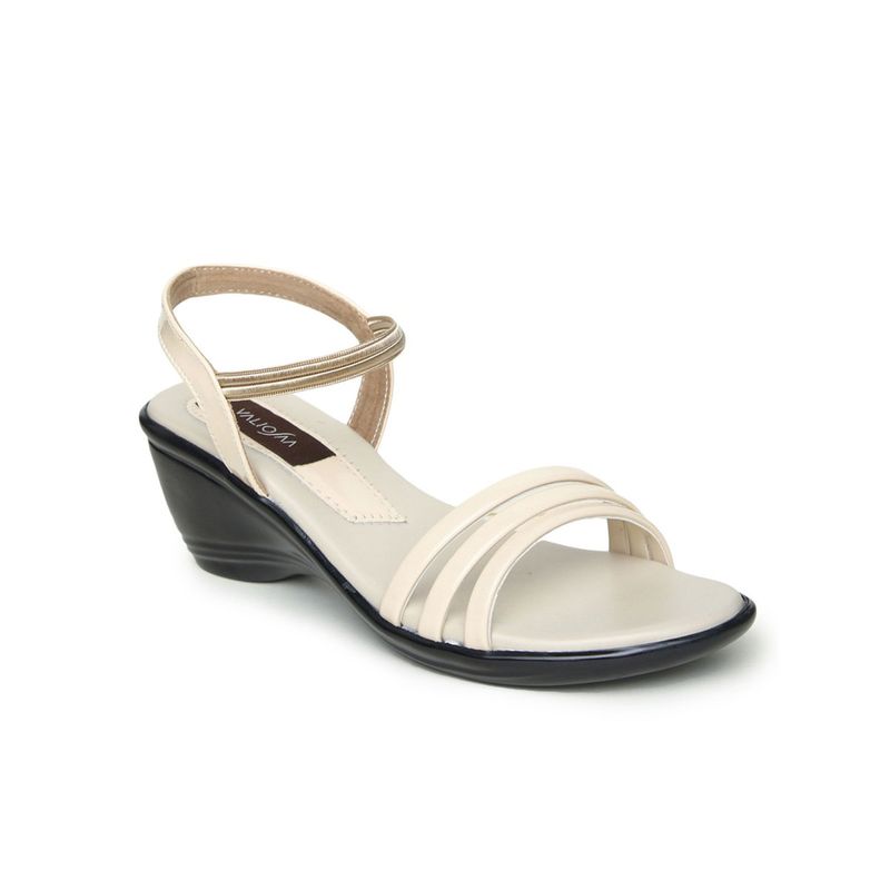 VALIOSAA Solid Off White Sandals (EURO 38) (EURO 38)