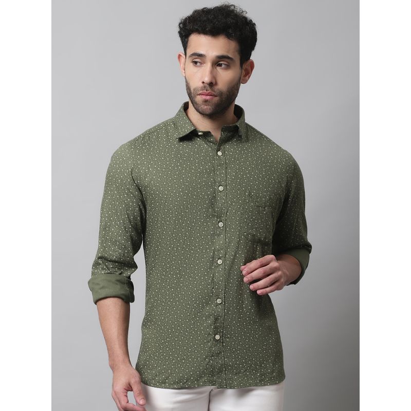 Cantabil Men Olive Shirt (38)