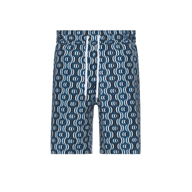 Frescobol Carioca Board Ipanema Camada Print Swim Shorts (L)