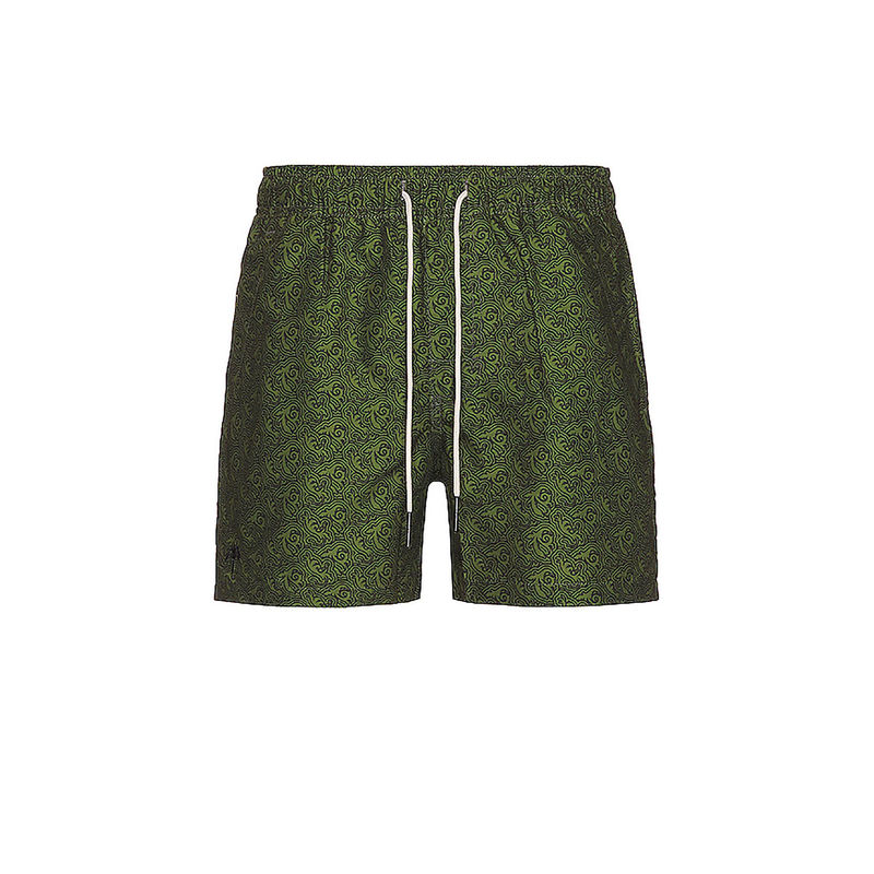 OAS Green Squiggle Swim Shorts (S)