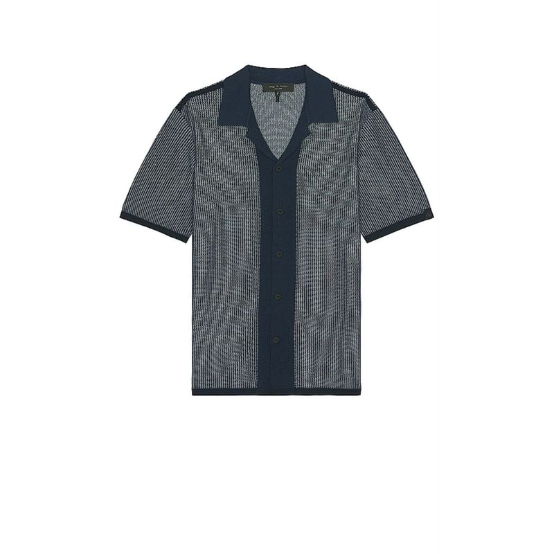Rag & Bone Harvey Knit Camp Shirt (M)