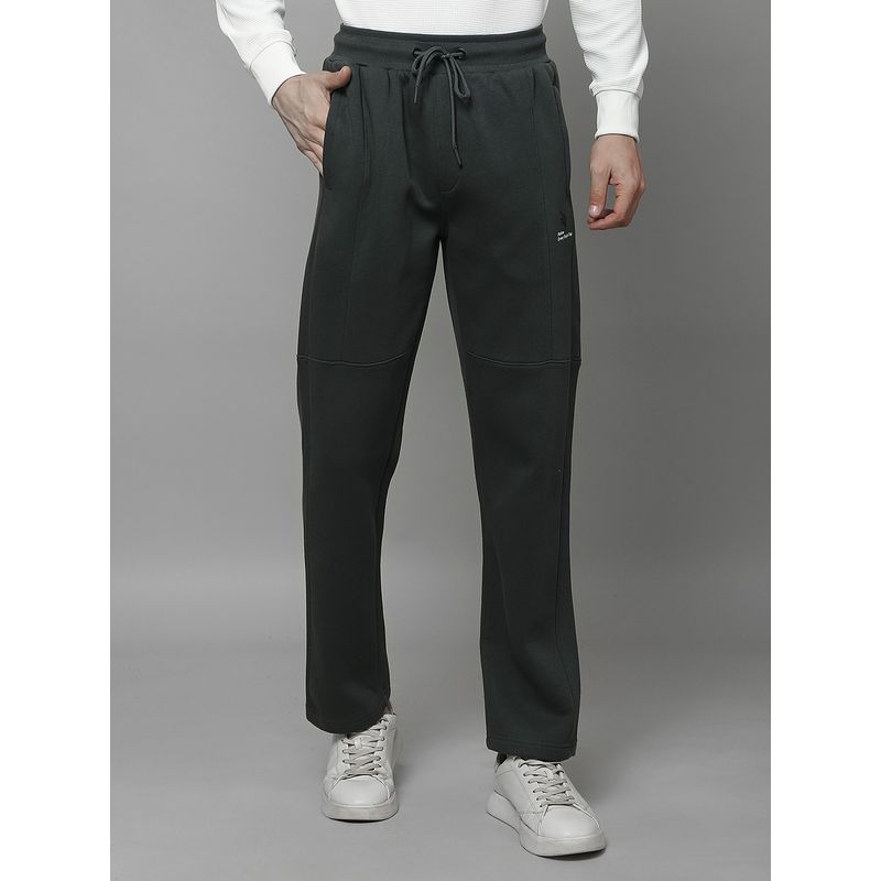 Cantabil Olive Breathable and Soft with Colour Fastness Regular Fit Track Pant (XL)