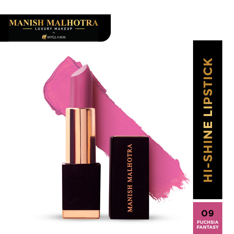 Manish Malhotra Beauty By MyGlamm Hi-Shine Lipstick-Fuchsia Fantasy