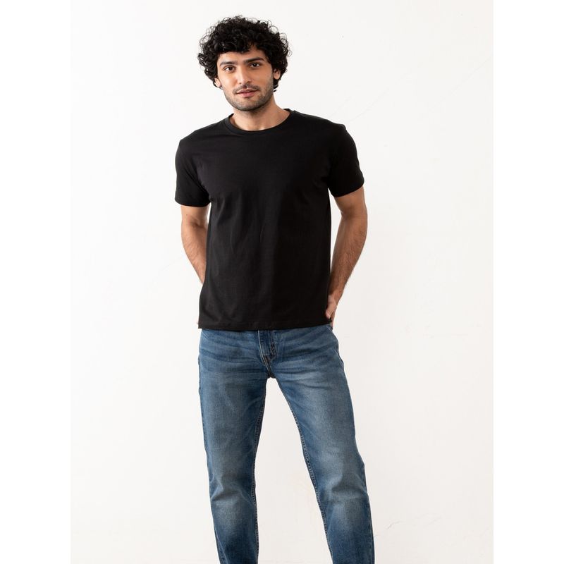 Creatures of Habit Pima Crew Carbon Black T-Shirt (S)