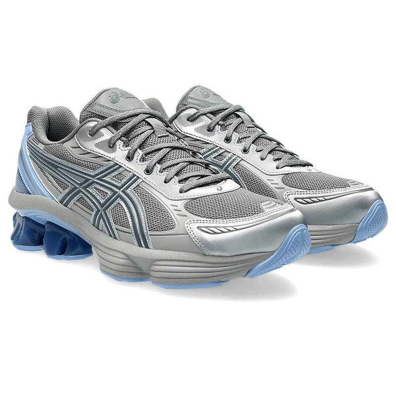 ASICS GEL-KINETIC FLUENT Unisex Clay Grey & Blue Sneakers(UK 7)