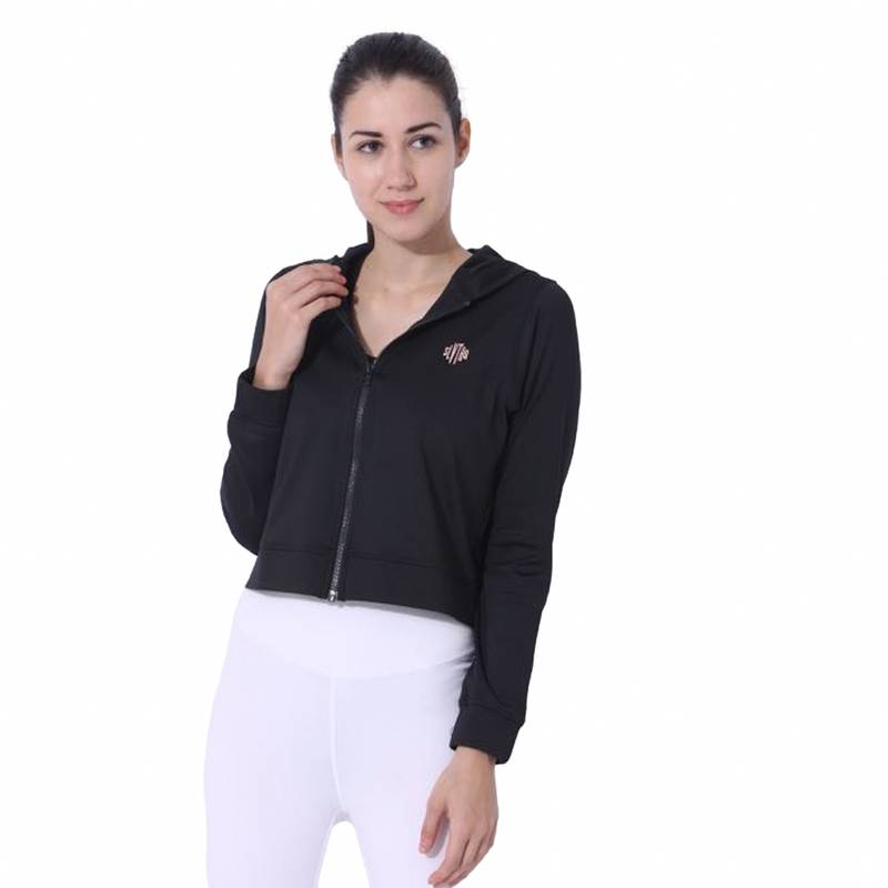Silvertraq Cropped Bomber Hoodie - Black (XL)