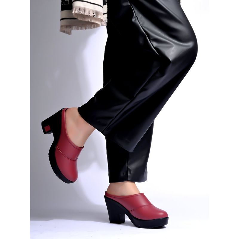 Shoetopia Stylish Smart Casual Red Pumps (EURO 39)