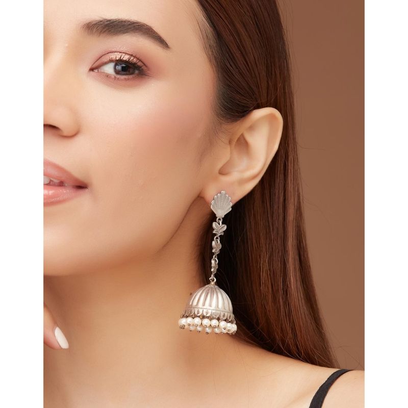 Yellow - Raahi Stone Work Fabart GS Jhumka Earrings main image 1