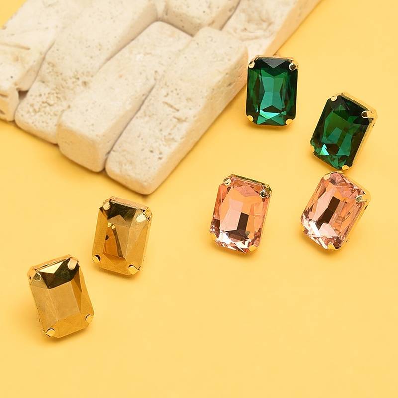 Zaveri Pearls Combo Of 3 Crystal Shine Stones Contemporary Stud Earrings (ZPFK9573)