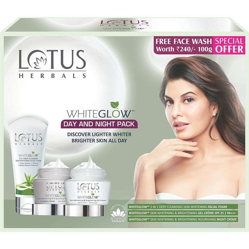 lotus whitening and brightening day and night cream