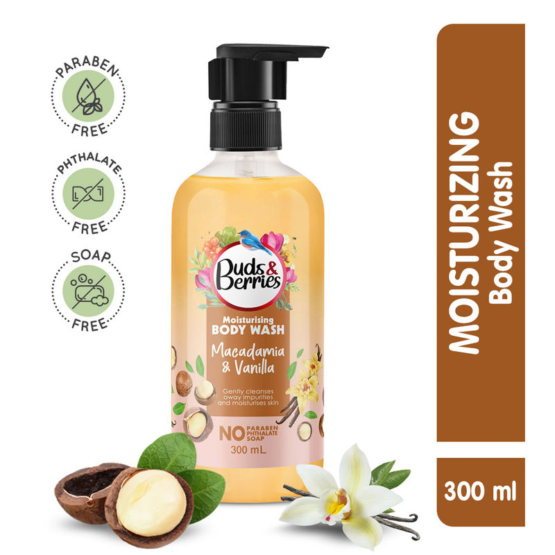Buds & Berries Moisturising Macadamia & Vanilla Body Wash Buy Buds
