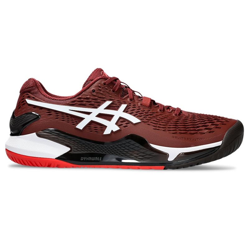 Buy ASICS Gel Resolution 9 Maroon Mens Tennis Shoes Online