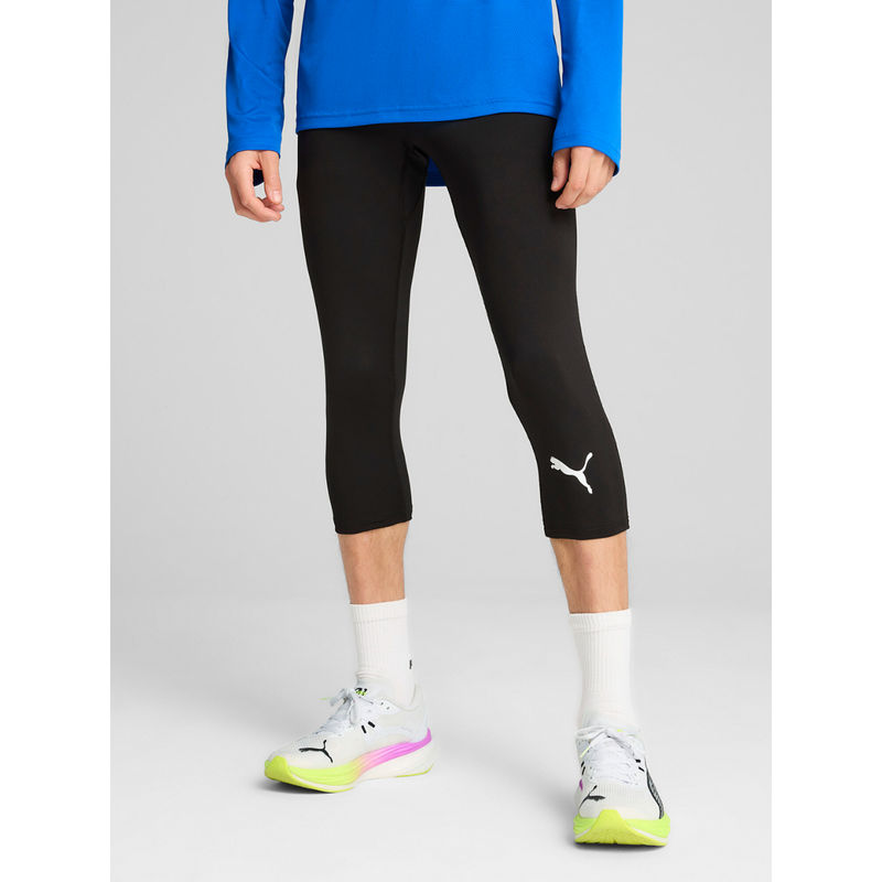 Puma Men Black Cross The Line Three Fourth Length Skinny Tights (S)