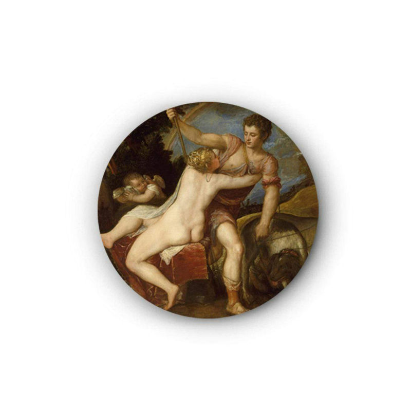 The Artment Venus And Adonis Canvas Matte Finish Multi (Small)