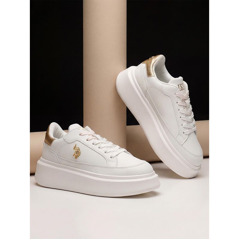 U.S. POLO ASSN. ELEANOR 3.0 Women Sneakers - Off White (UK 5)