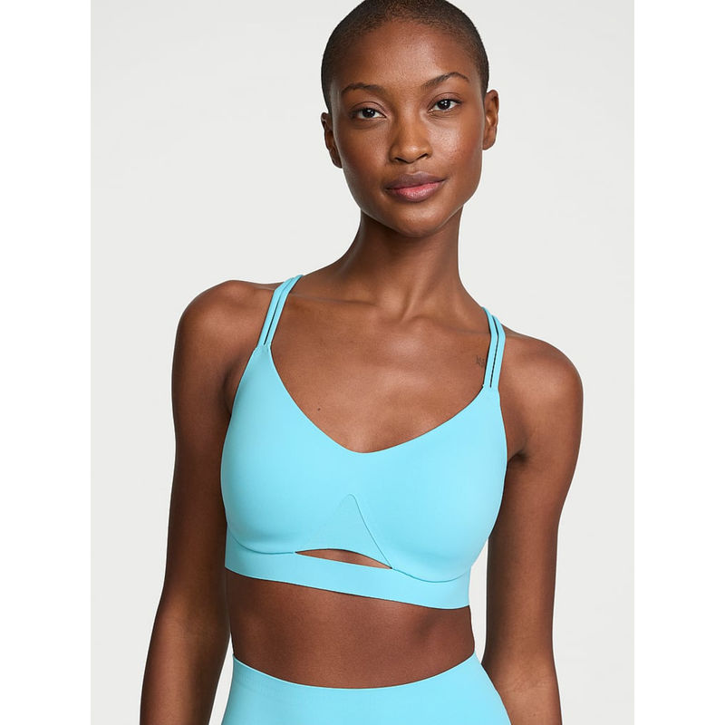 Victoria's Secret Blue Vsx Elevate Strappy-Comfort Sports Bra (XL)