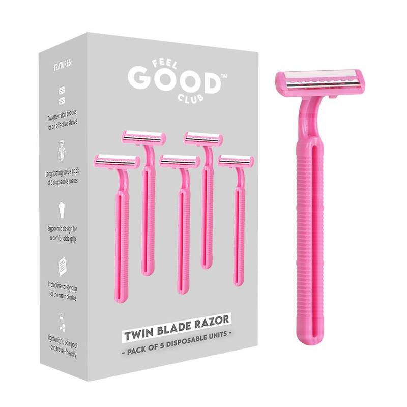 Friends Razor Buy Feel Good Club Twin Blade Razors - Pack Of 5 Units For Quick ...