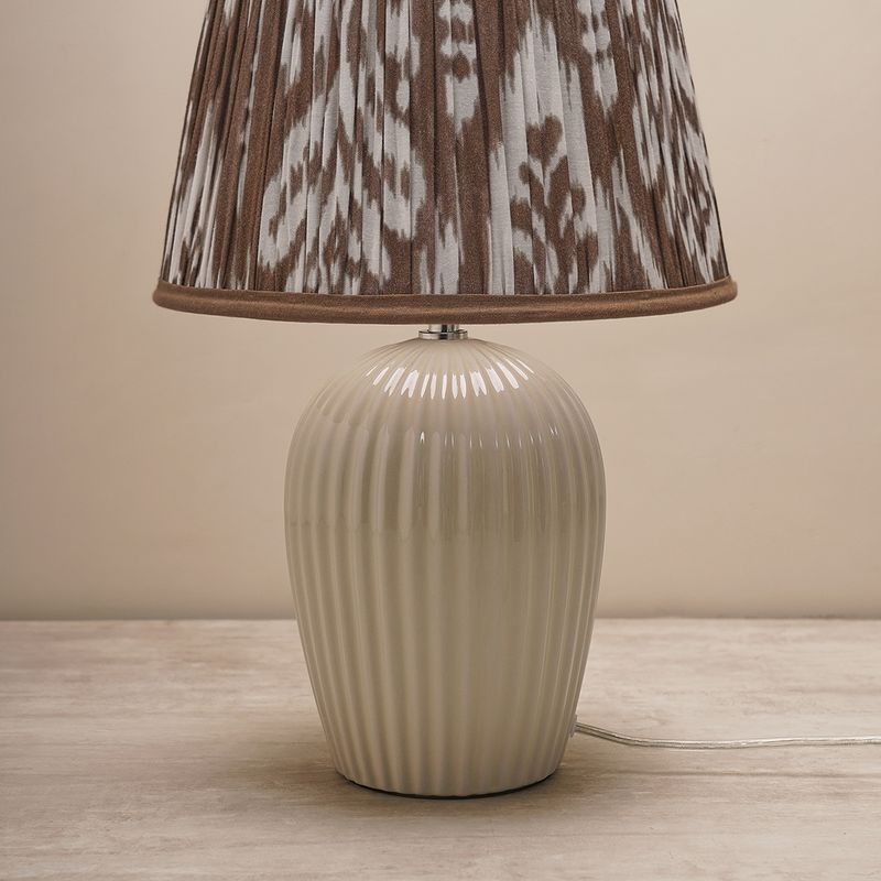 Pure Home + Living Ivory Ribbed Ceramic Table Lamp Stand Buy Pure Home