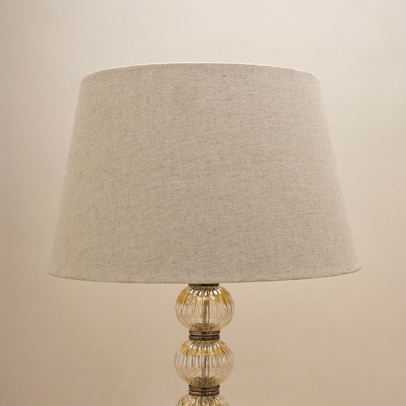 Pure Home + Living Beige Flex Lamp Shade with Silver Lining (L)
