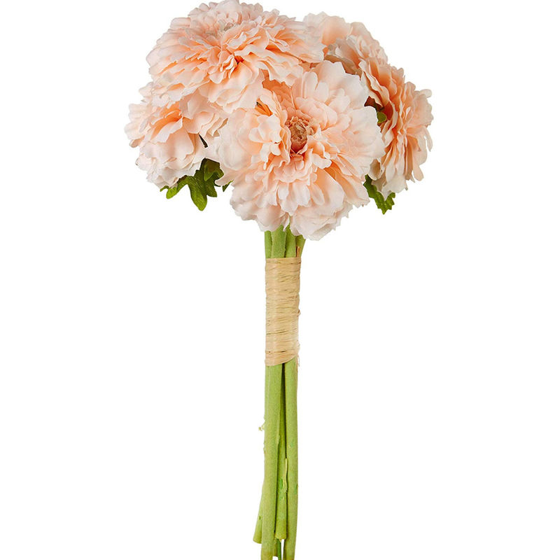 Fourwalls Decorative Artificial Marigold Flower Bunches (6 Flowers, 30