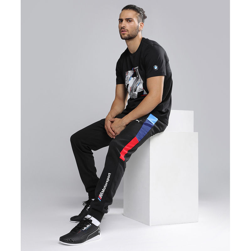 Puma Bmw M Drift Cat 8 Unisex Black Motorsport Shoes - 7(UK 7)